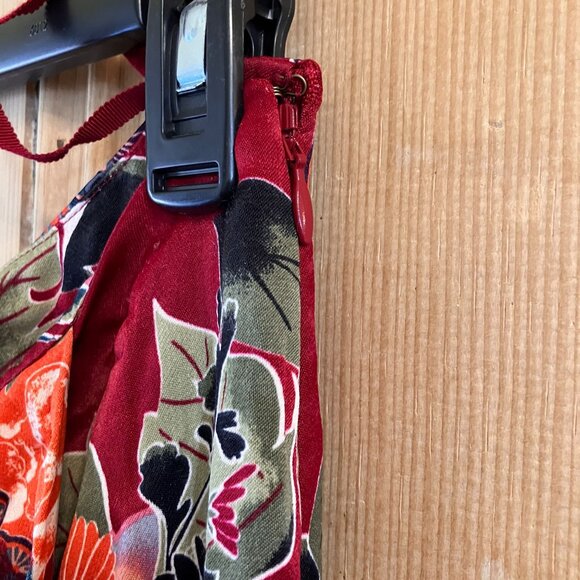 Anthropologie Womens Brina Faux Wrap Butterfly Satin Skirt Size 6 Pink SP EXC - Picture 6 of 12